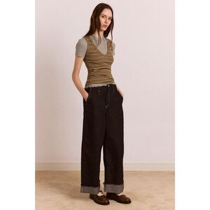 Damson Madder Loose Fit Pascal Jeans Black Wash W26 NWT